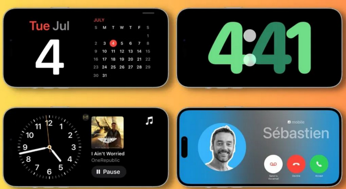 寿阳苹果手机维修分享iOS17横屏充电待机显示有什么好处 