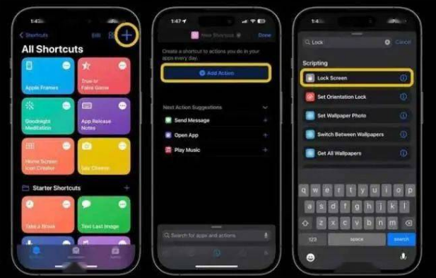 寿阳苹果14锁屏维修店分享iPhone14升级iOS16.4后如何创建锁屏快捷方式 
