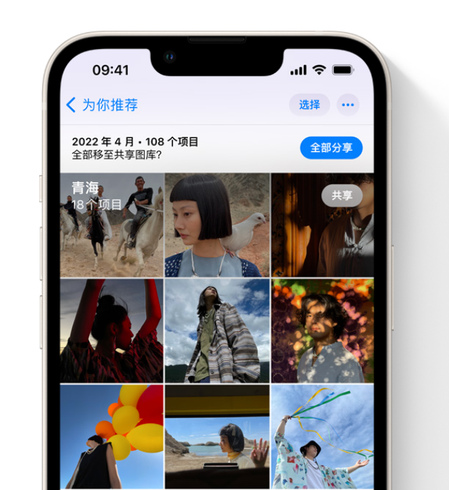 寿阳苹果维修网点分享在 iPhone 上使用共享图库 